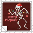 Merry Creepmas Novelty Square Sticker Decal