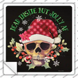 Dead Inside but Jolly Inside Novelty Square Sticker Decal