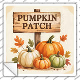 Pumpkin Patch Novelty Square Sticker Decal SQ-1665s