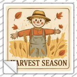 Harvest Season Novelty Square Sticker Decal SQ-1668s