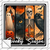 Spooky Season Novelty Square Sticker Decal SQ-1698s