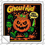 Ghoul Aid Novelty Square Sticker Decal SQ-1706s