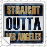 Straight Outta Los Angeles Novelty Square Sticker Decal
