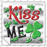 Kiss Me Novelty Square Sticker Decal