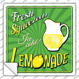 Fresh Squeezed Ice Cold Lemonade Novelty Square Sticker Decal