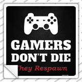 PlayStation Gamers Dont Die Novelty Square Sticker Decal