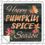 Pumpkin Spice Season Novelty Square Sticker Decal