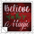 Believe In Magic Novelty Square Sticker Decal
