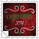 Christmas Joy Novelty Square Sticker Decal