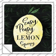 Easy Peasy Novelty Square Sticker Decal