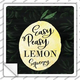 Easy Peasy Novelty Square Sticker Decal
