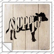 Cows Make Sloppy Joes Novelty Square Sticker Decal