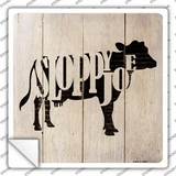 Cows Make Sloppy Joes Novelty Square Sticker Decal