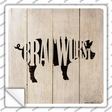 Pigs Make Bratwursts Novelty Square Sticker Decal