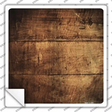 Wood Plank Blank Novelty Square Sticker Decal