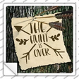 The Hunt Is Over Novelty Square Sticker Decal