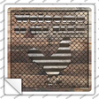 Welcome To The Farm Corrugated Chicken Novelty Square Sticker Decal