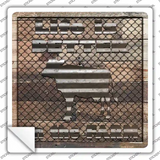 Better On The Farm Corrugated Cow Novelty Square Sticker Decal