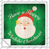 Waikiki Christmas Novelty Square Sticker Decal