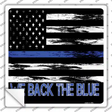Back The Blue Novelty Square Sticker Decal