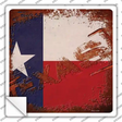 Texas Rusty Stamped Novelty Square Sticker Decal