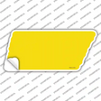 Yellow Solid Novelty Tennessee Shape Sticker Decal