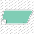 Mint Solid Novelty Tennessee Shape Sticker Decal