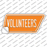 Volunteers Novelty Tennessee Shape Sticker Decal