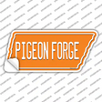 Pigeon Forge Novelty Tennessee Shape Sticker Decal