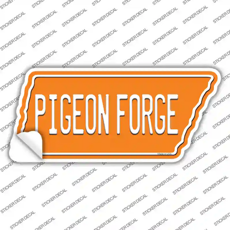 Pigeon Forge Novelty Tennessee Shape Sticker Decal