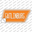 Gatlinburg Novelty Tennessee Shape Sticker Decal