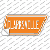 Clarksville Novelty Tennessee Shape Sticker Decal