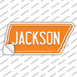 Jackson Novelty Tennessee Shape Sticker Decal
