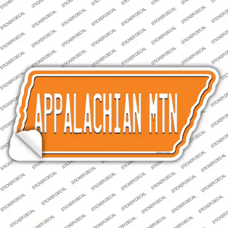 Appalachian Mtn Novelty Tennessee Shape Sticker Decal