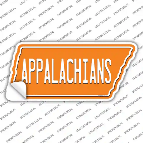 Appalachians Novelty Tennessee Shape Sticker Decal