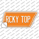 Rcky Top Novelty Tennessee Shape Sticker Decal