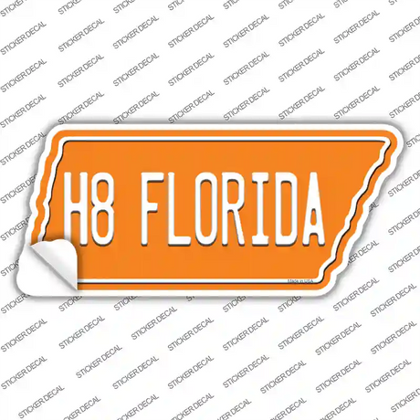 H8 Florida Novelty Tennessee Shape Sticker Decal