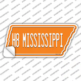H8 Mississippi Novelty Tennessee Shape Sticker Decal