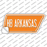 H8 Arkansas Novelty Tennessee Shape Sticker Decal