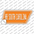 H8 South Carolina Novelty Tennessee Shape Sticker Decal