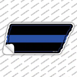 Thin Blue Line Novelty Tennessee Shape Sticker Decal
