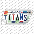 Titans Strip Art Novelty Tennessee Shape Sticker Decal