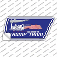 Trump Train Novelty Tennessee Shape Sticker Decal