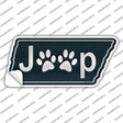 J**p Paws Novelty Tennessee Shape Sticker Decal