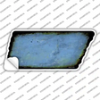 Light Blue Solid Novelty Rusty Tennessee Shape Sticker Decal