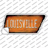 Louisville Novelty Rusty Tennessee Shape Sticker Decal