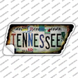 Tennessee Strip Art Novelty Rusty Tennessee Shape Sticker Decal