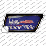 Trump Train Novelty Rusty Tennessee Shape Sticker Decal