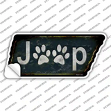 J**p Paws Novelty Rusty Tennessee Shape Sticker Decal