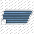 Light Blue Solid Novelty Corrugated Tennessee Shape Sticker Decal